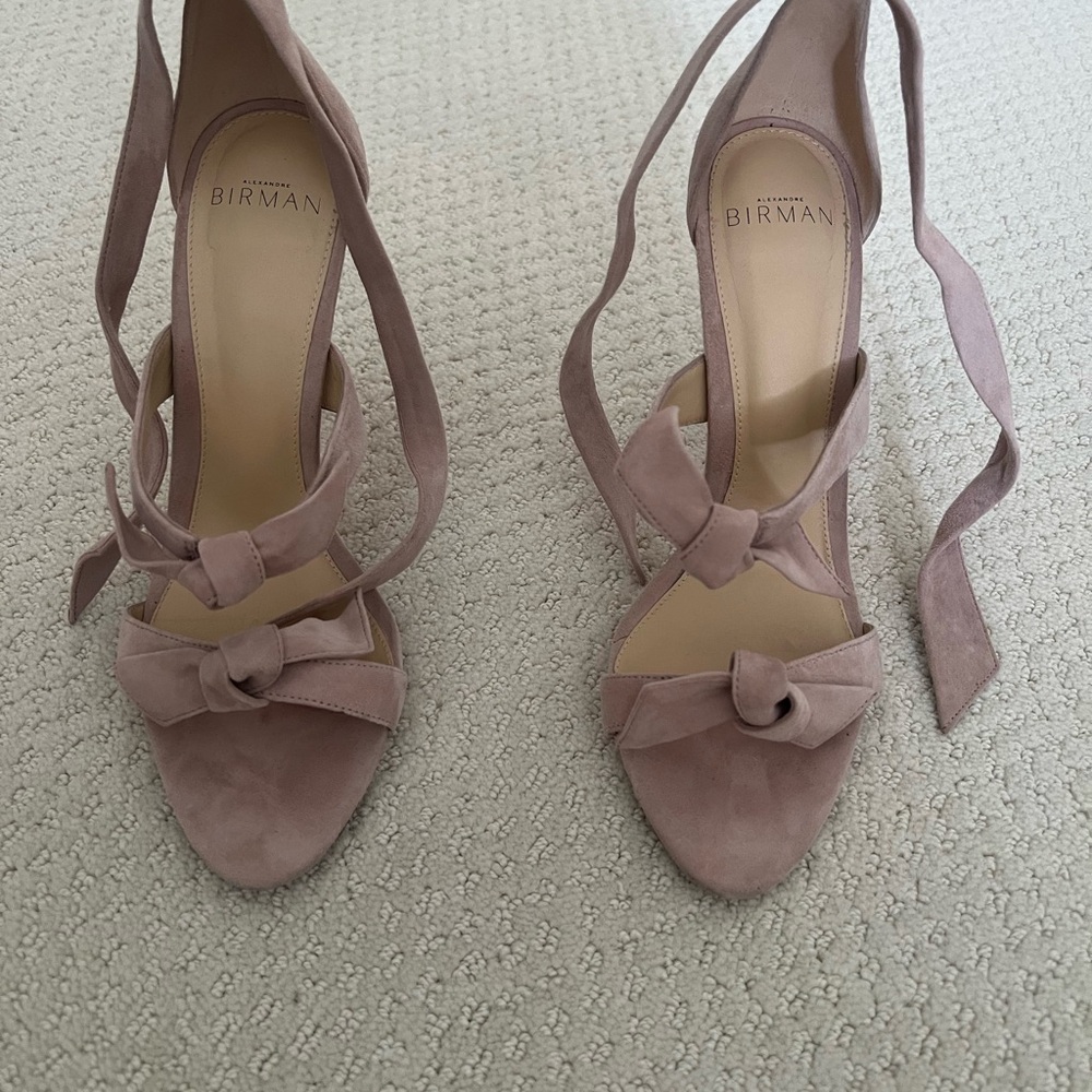 Alexandre Birman Pink Suede Heels